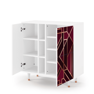 Sideboard - STORYZ - BS5 Burgundy Jewelery - White