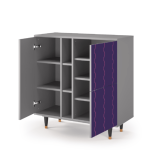 Sideboard - STORYZ - BS5 Grape Maccaroni - Grey