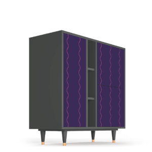 Sideboard - STORYZ - BS5 Grape Maccaroni - Antracite