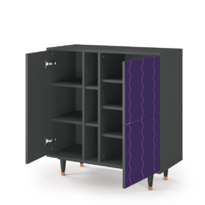 Sideboard - STORYZ - BS5 Grape Maccaroni - Antracite