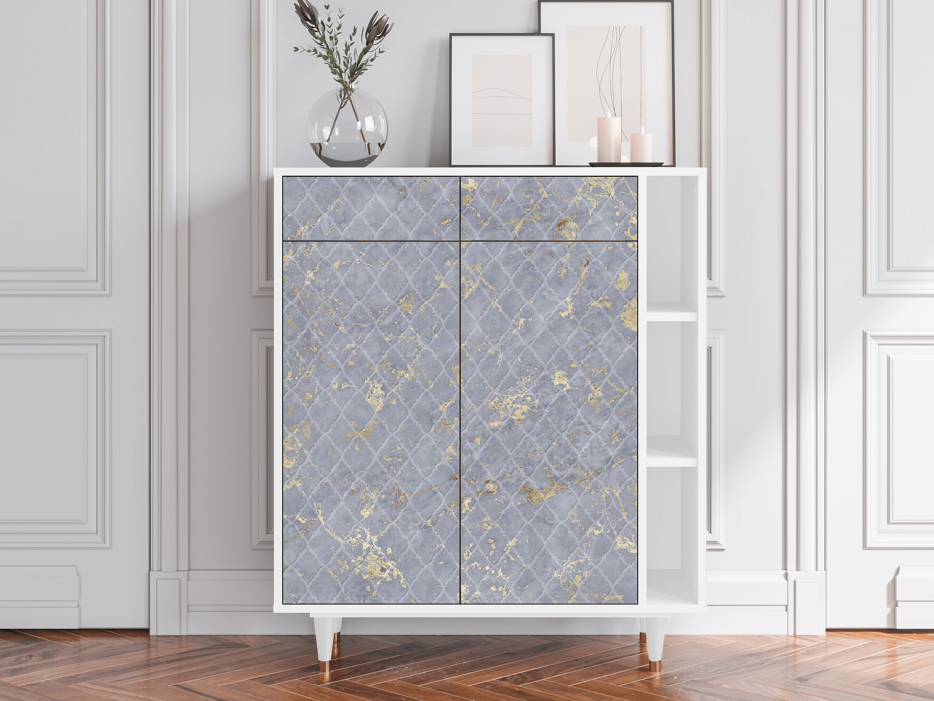 Sideboard - STORYZ - BS6 Golden Smoke - White Sideboard - STORYZ - BS6 Golden Smoke - White