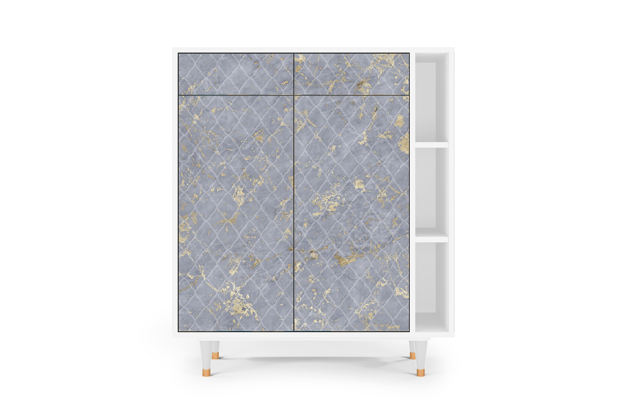 Sideboard – STORYZ – BS6 Golden Smoke – White Sideboard - STORYZ - BS6 Golden Smoke - White