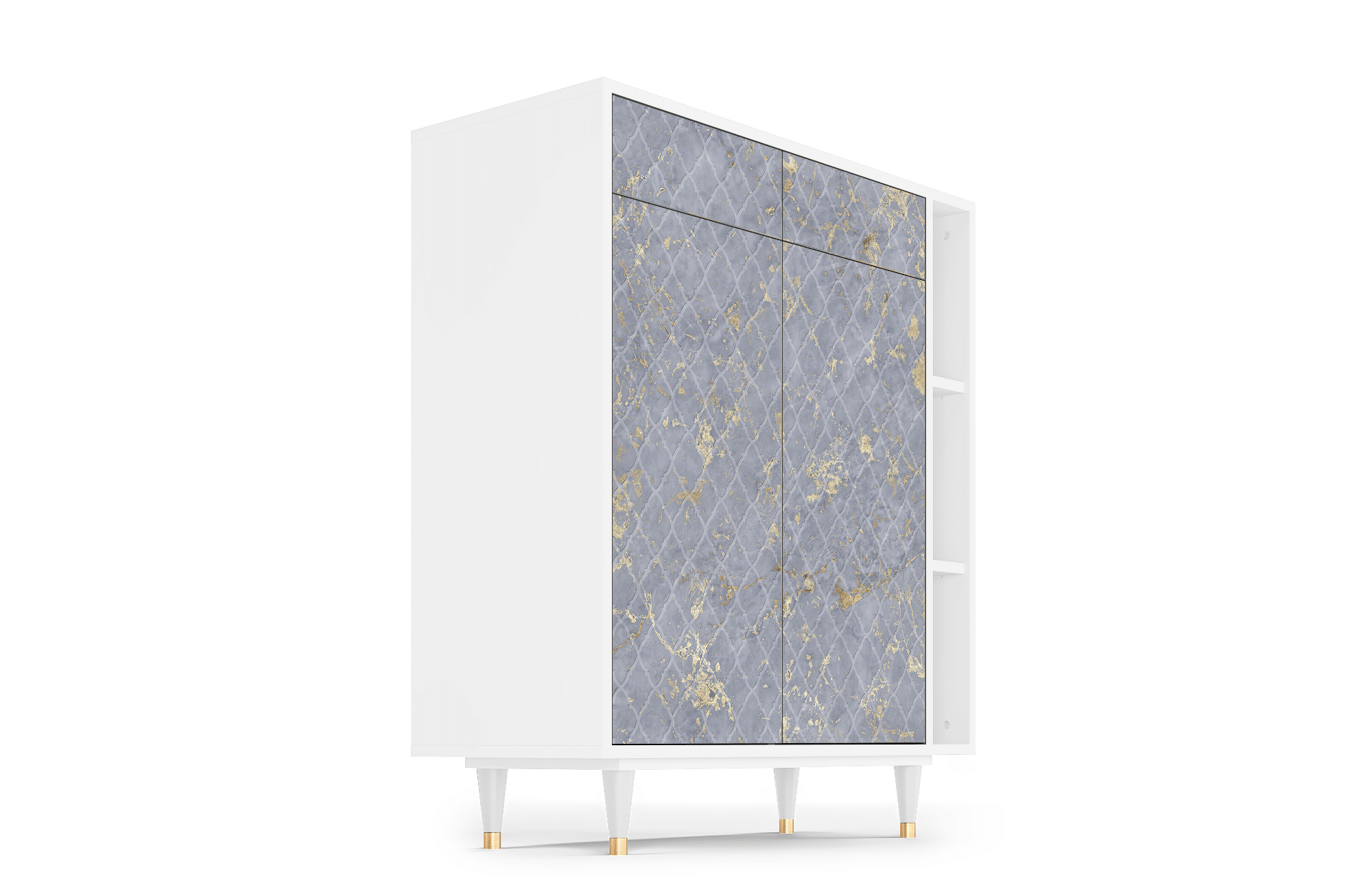 Sideboard – STORYZ – BS6 Golden Smoke – White Sideboard - STORYZ - BS6 Golden Smoke - White