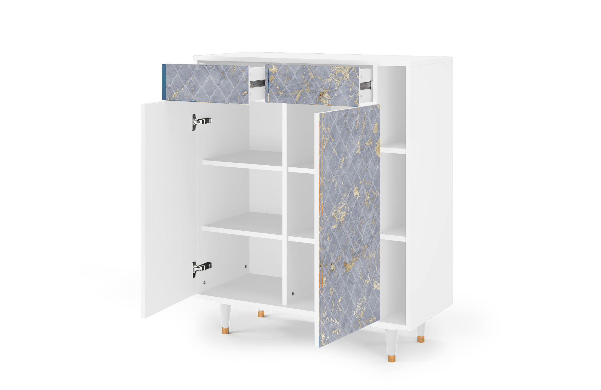 Sideboard – STORYZ – BS6 Golden Smoke – White Sideboard - STORYZ - BS6 Golden Smoke - White