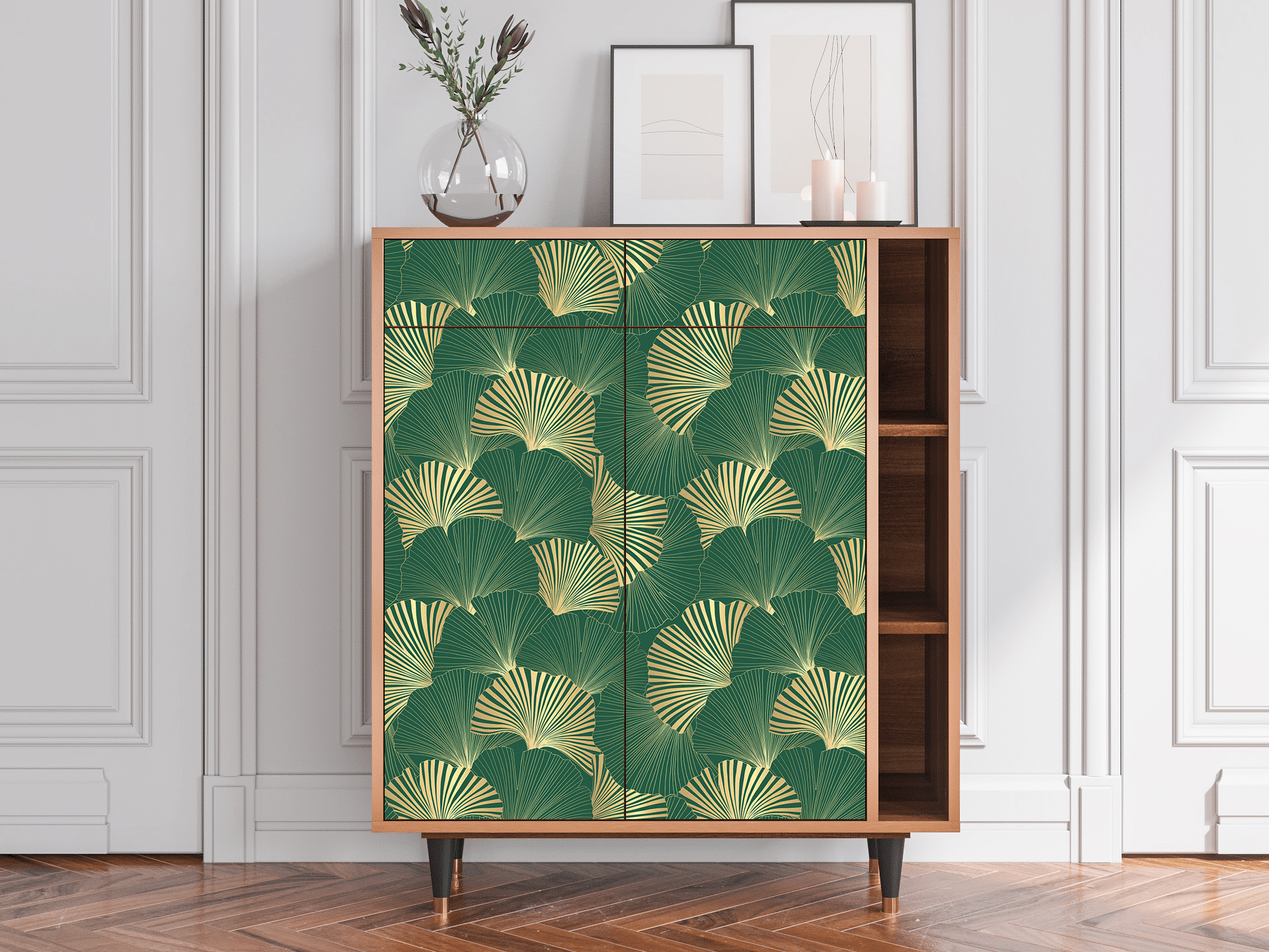 Sideboard - STORYZ - BS6 Gold Ginkgo - Walnut Sideboard - STORYZ - BS6 Gold Ginkgo - Walnut