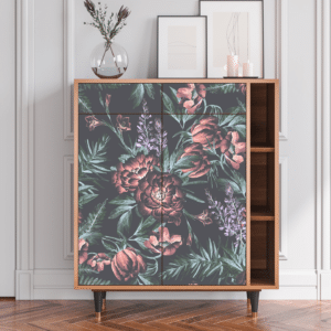 Sideboard - STORYZ - BS6 Dark Peonies - Walnut