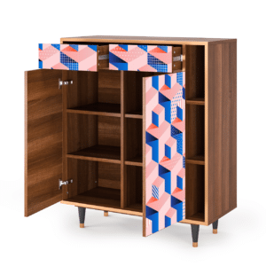 Sideboard - STORYZ - BS6 Pinky Squares - Walnut