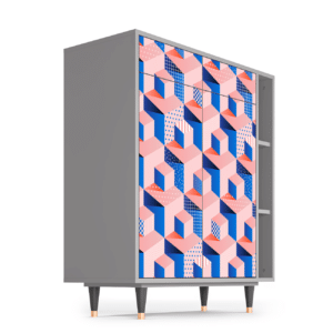 Sideboard - STORYZ - BS6 Pinky Squares - Grey