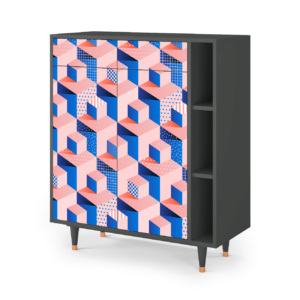 Sideboard - STORYZ - BS6 Pinky Squares - Antracite
