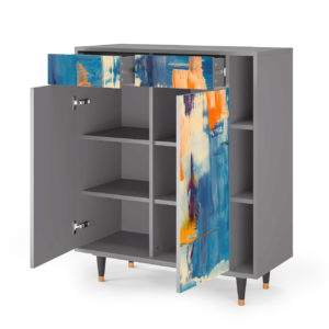 Sideboard - STORYZ - BS6 Abstract Expressionism - Grey