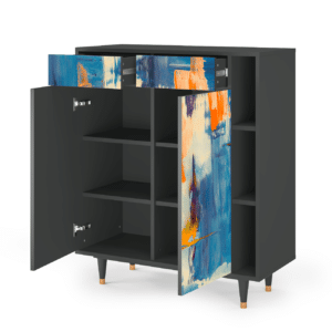 Sideboard - STORYZ - BS6 Abstract Expressionism - Antracite