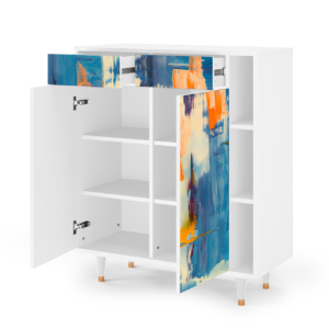 Sideboard - STORYZ - BS6 Abstract Expressionism - White