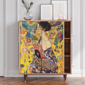 Sideboard - STORYZ - BS6 Lady with Fan by Klimt - Walnut