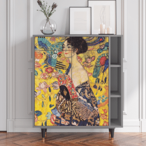 Sideboard - STORYZ - BS6 Lady with Fan by Klimt - Grey