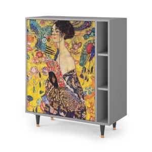 Sideboard - STORYZ - BS6 Lady with Fan by Klimt - Grey