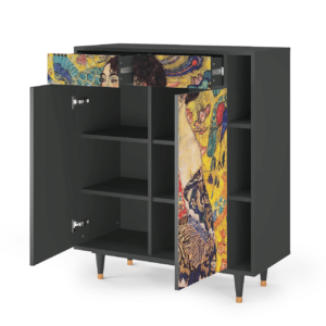 Sideboard - STORYZ - BS6 Lady with Fan by Klimt - Antracite
