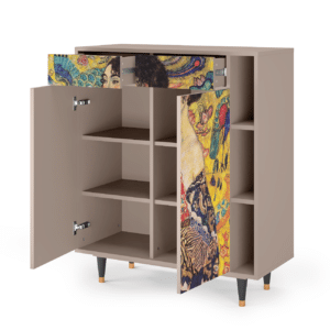 Sideboard - STORYZ - BS6 Lady with Fan by Klimt - Latte