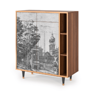 Sideboard - STORYZ - BS6 View of the Piazza - Walnut