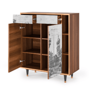 Sideboard - STORYZ - BS6 View of the Piazza - Walnut