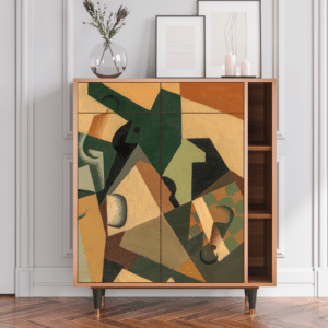 Sideboard - STORYZ - BS6 Glass and Checkerboard - Walnut