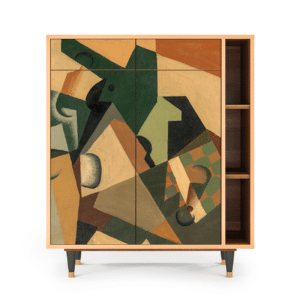 Sideboard - STORYZ - BS6 Glass and Checkerboard - Walnut