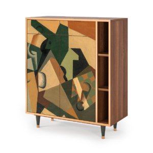 Sideboard - STORYZ - BS6 Glass and Checkerboard - Walnut