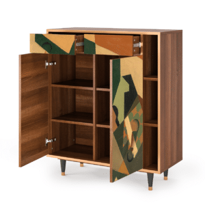 Sideboard - STORYZ - BS6 Glass and Checkerboard - Walnut