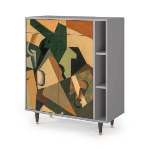 Sideboard - STORYZ - BS6 Glass and Checkerboard - Grey