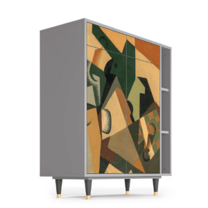 Sideboard - STORYZ - BS6 Glass and Checkerboard - Grey