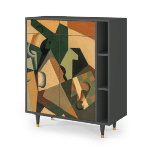 Sideboard - STORYZ - BS6 Glass and Checkerboard - Antracite