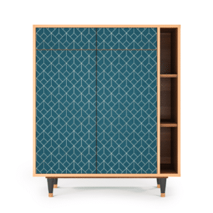 Sideboard - STORYZ - BS6 Turquoise Geometry - Walnut