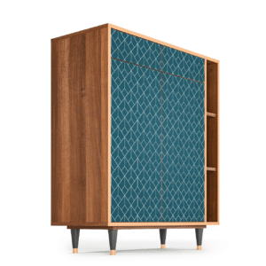 Sideboard - STORYZ - BS6 Turquoise Geometry - Walnut