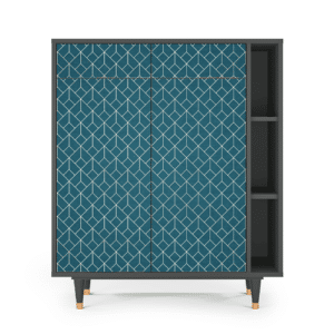 Sideboard - STORYZ - BS6 Turquoise Geometry - Antracite