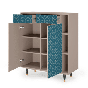Sideboard - STORYZ - BS6 Turquoise Geometry - Latte