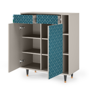 Sideboard - STORYZ - BS6 Turquoise Geometry - Sand