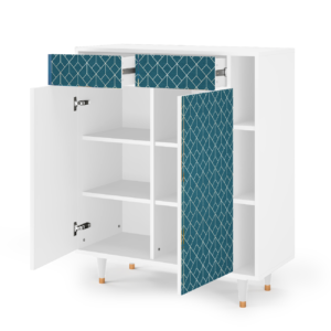 Sideboard - STORYZ - BS6 Turquoise Geometry - White