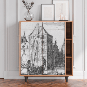 Sideboard - STORYZ - BS6 Castle with Bridge - Walnut