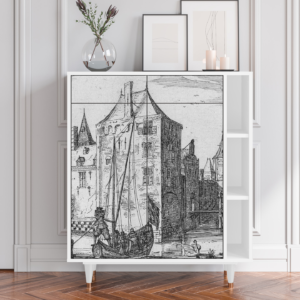 Sideboard - STORYZ - BS6 Castle with Bridge - White