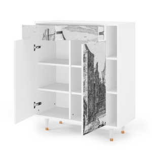 Sideboard - STORYZ - BS6 Castle with Bridge - White