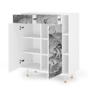Sideboard - STORYZ - BS6 Big Fish Eat Little - White