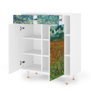 Sideboard - STORYZ - BS6 Poppy field by van Gogh - White