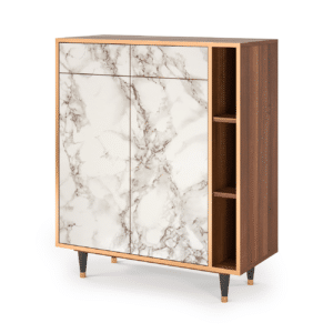 Sideboard - STORYZ - BS6 Milk Marble - Walnut