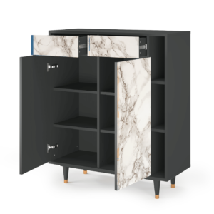 Sideboard - STORYZ - BS6 Milk Marble - Antracite