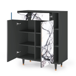 Sideboard - STORYZ - BS6 Raven Marble - Antracite