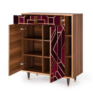 Sideboard - STORYZ - BS6 Burgundy Jewelery - Walnut