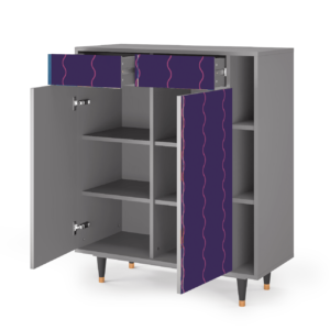 Sideboard - STORYZ - BS6 Grape Maccaroni - Grey