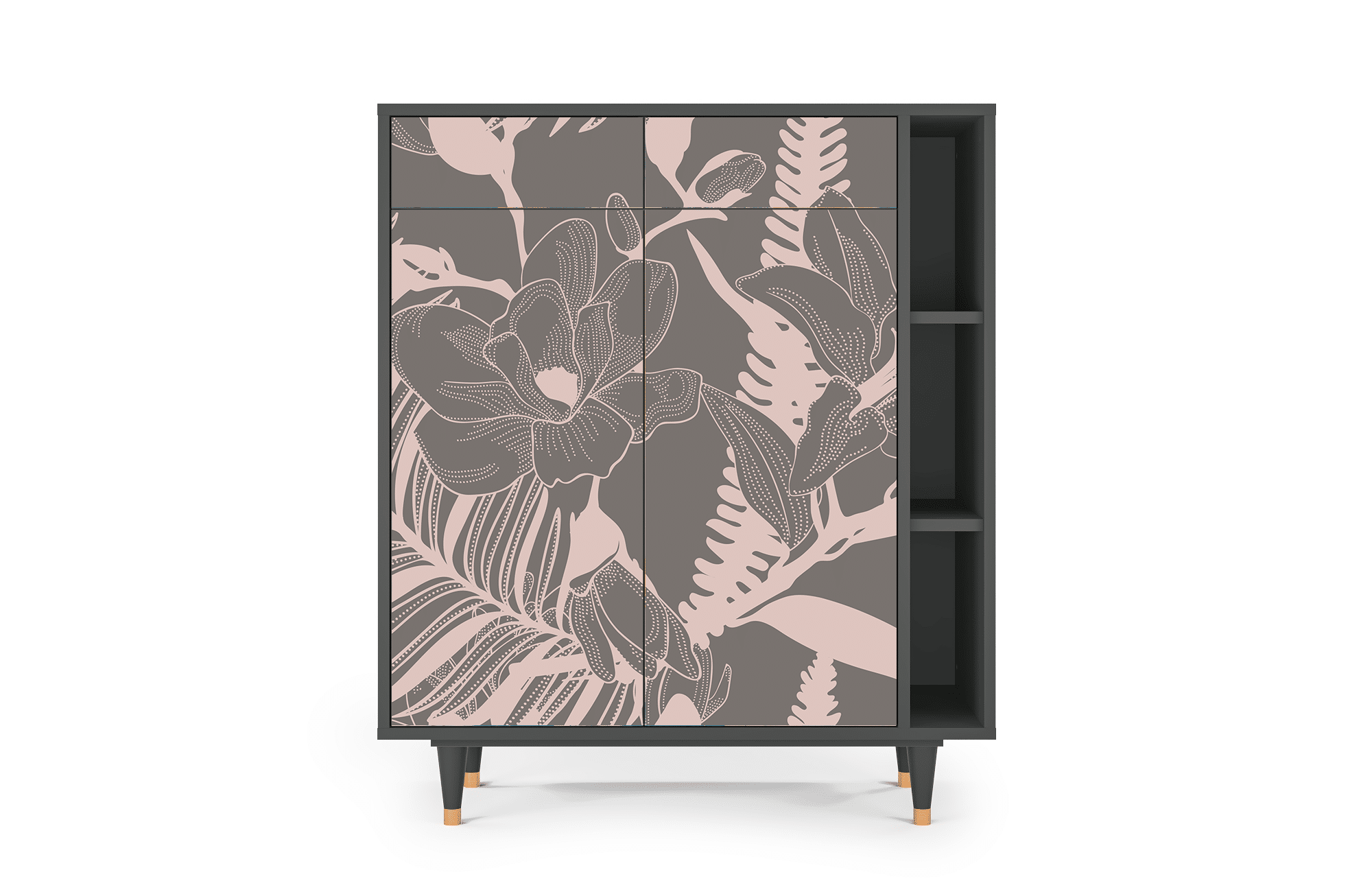 Sideboard – STORYZ – BS6 Issabelline Flower – Antracite Sideboard - STORYZ - BS6 Issabelline Flower - Antracite