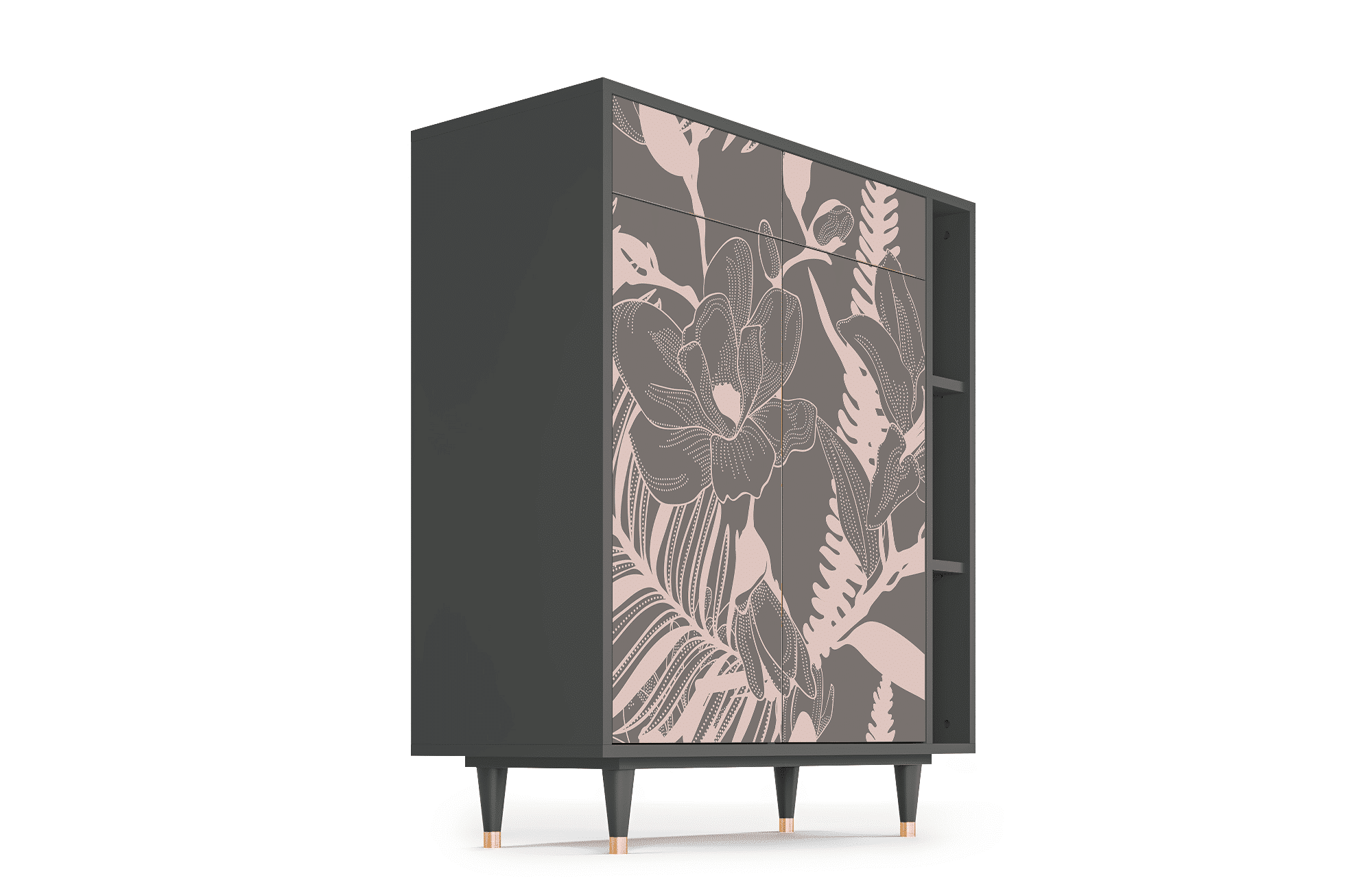 Sideboard – STORYZ – BS6 Issabelline Flower – Antracite Sideboard - STORYZ - BS6 Issabelline Flower - Antracite