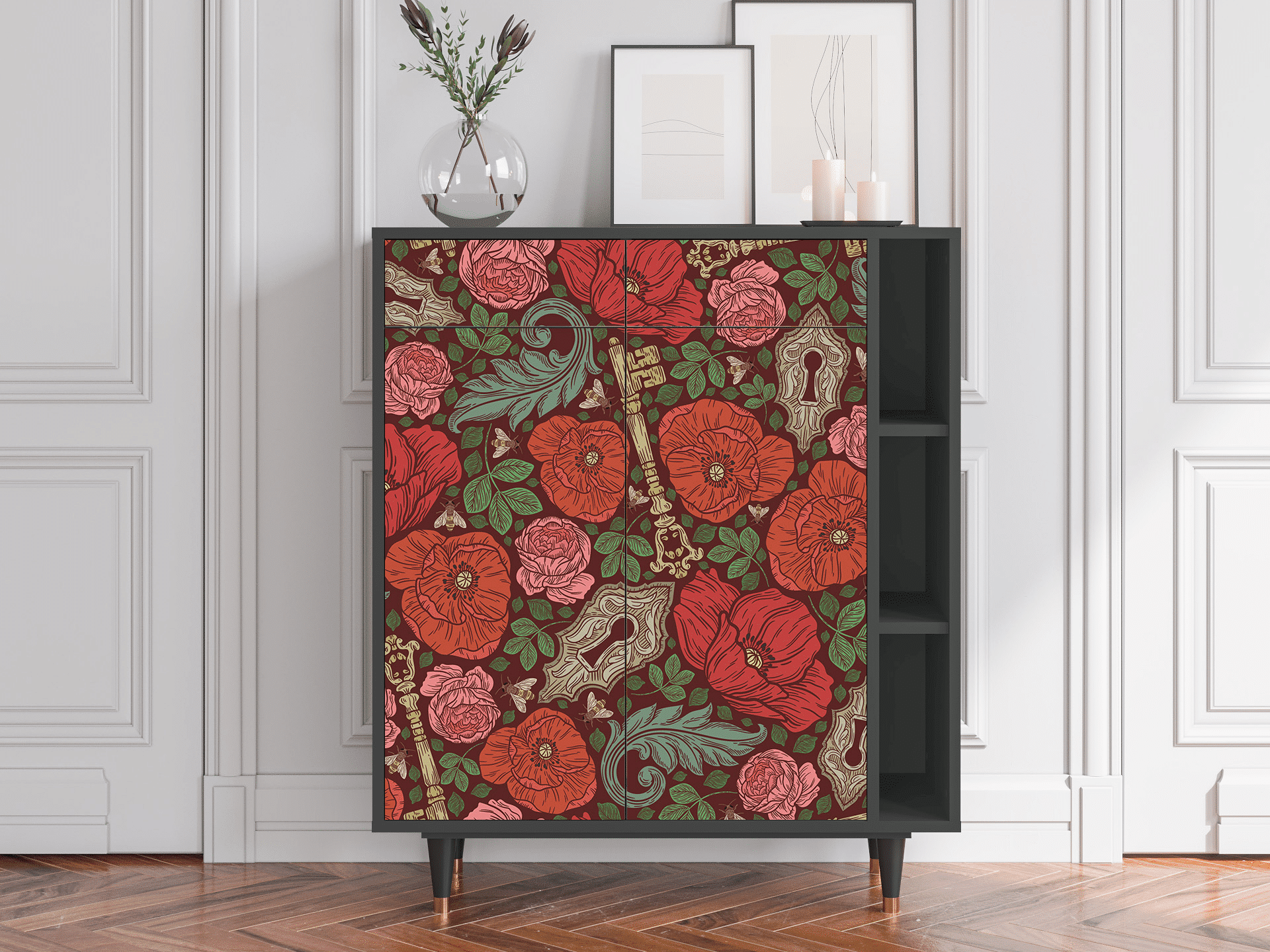 Sideboard - STORYZ - BS6 Poppy Garden - Antracite Sideboard - STORYZ - BS6 Poppy Garden - Antracite