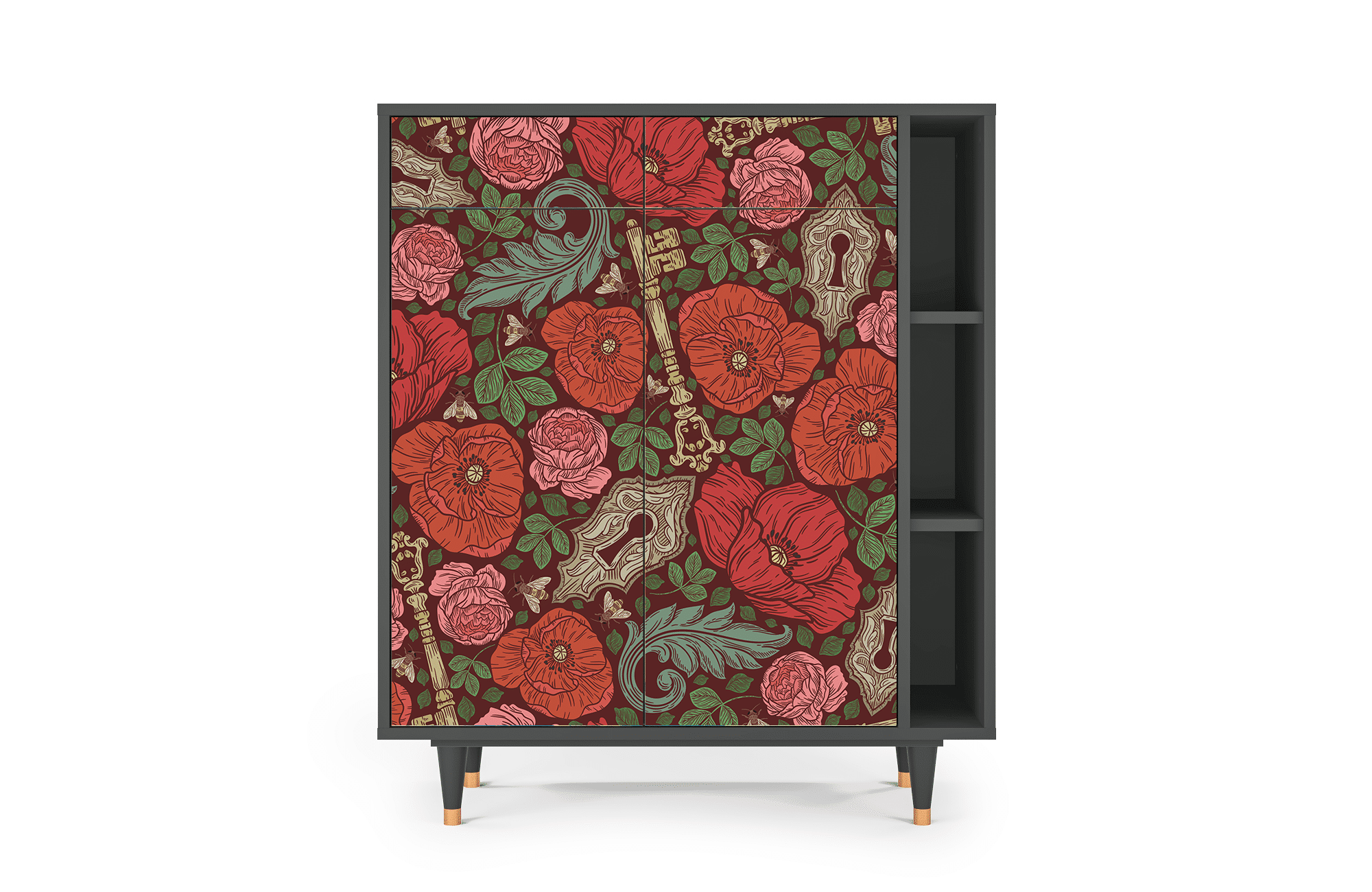 Sideboard – STORYZ – BS6 Poppy Garden – Antracite Sideboard - STORYZ - BS6 Poppy Garden - Antracite